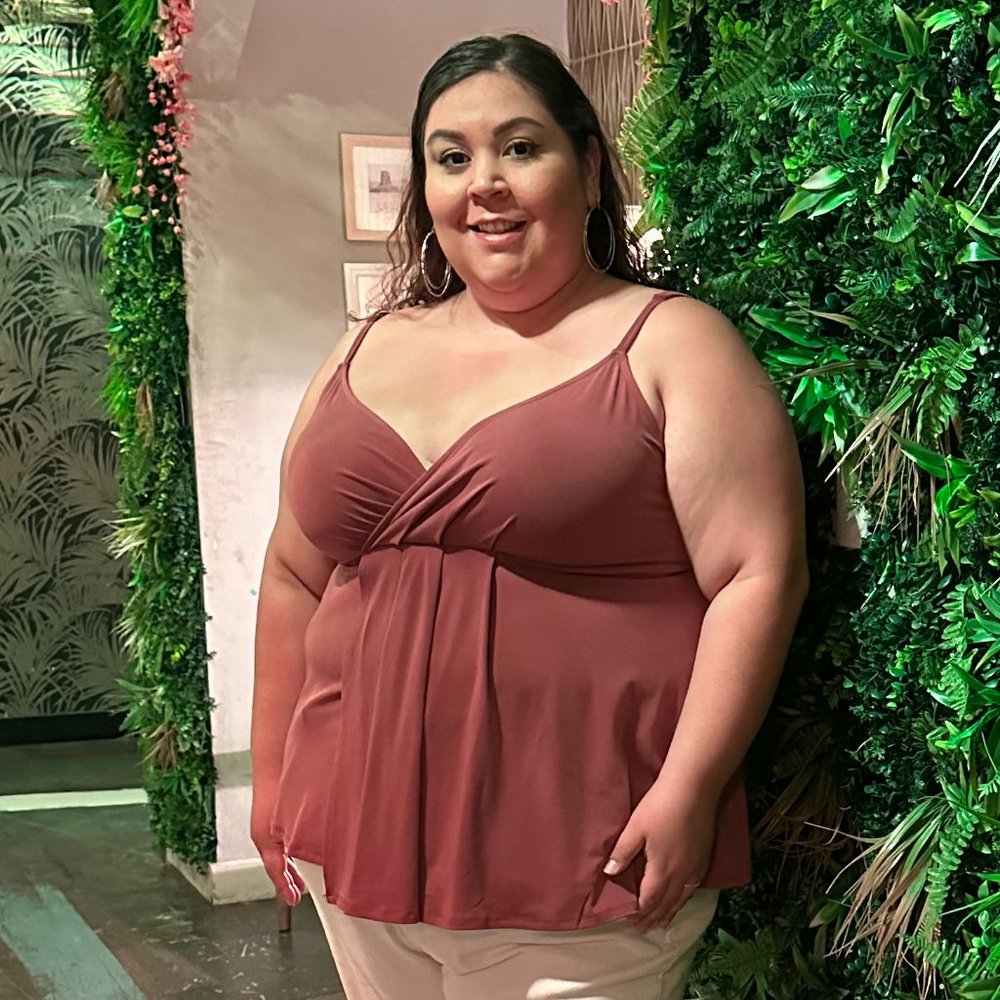 Mauve dressy Torrid tank